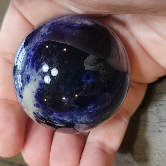 Sodalite Crystal Sphere - Picture 2 of 5